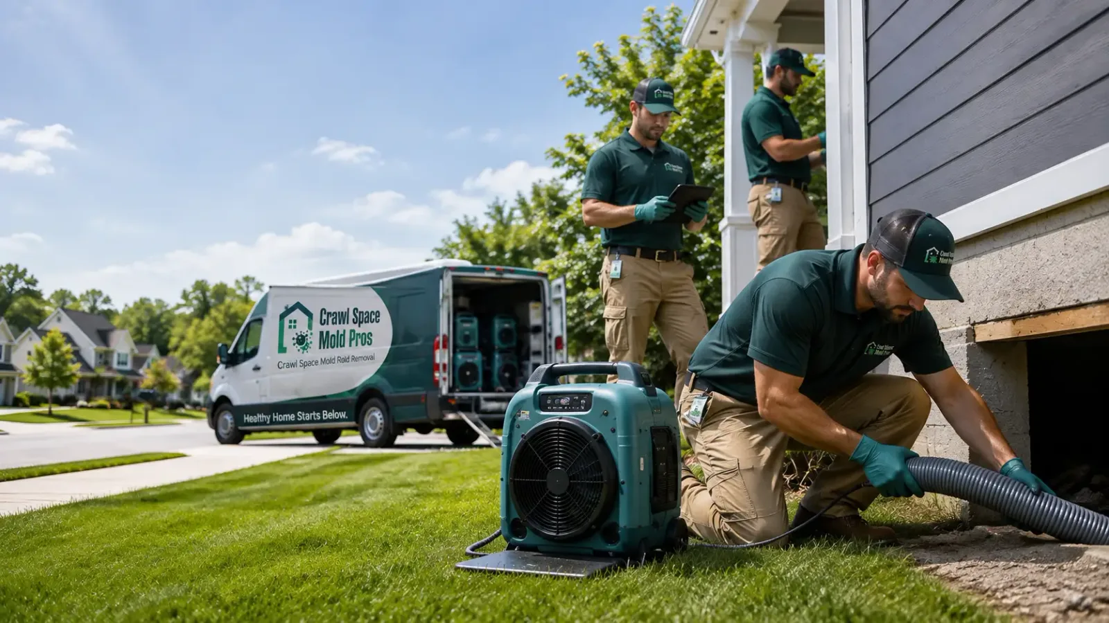 Crawl Space Mold Removal in Persia, IA